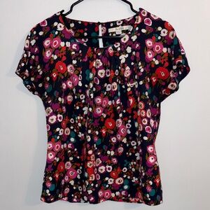 Boden Multicolor Floral Blouse